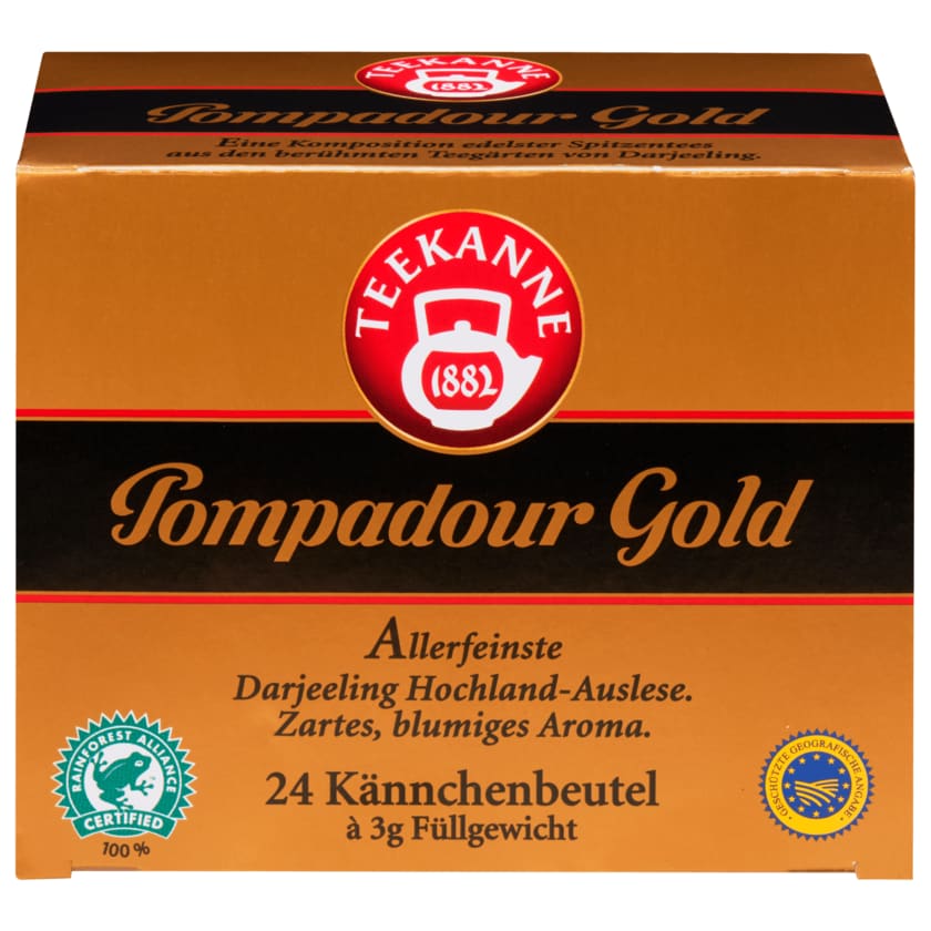 Teekanne Pompadour Gold 72g, 24 Beutel